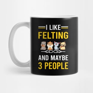 3 People Felting Felt Felter Mug